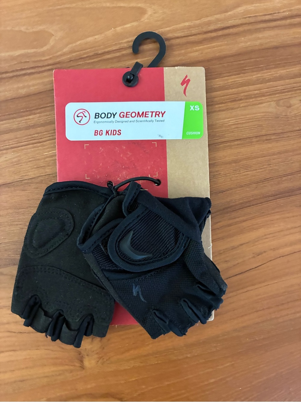 Specialized Kids Black Half-Finger Cycling Mittens